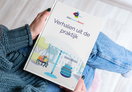 Omslag verhalenbundel 'Verhalen uit de praktijk' van AlleKansenBenut!