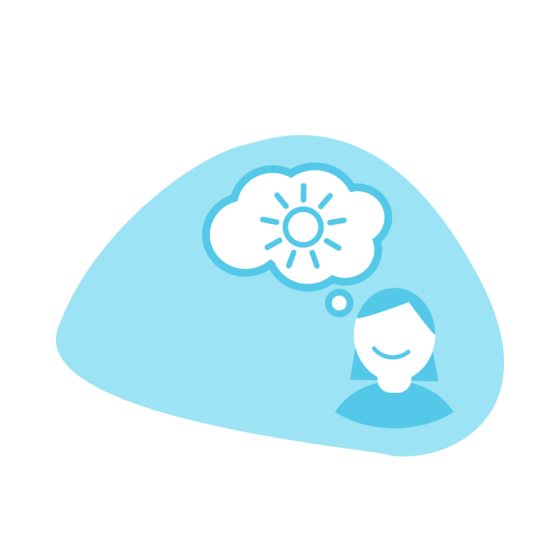 Visual van een goed voornemen naar een gezonde gewoonte