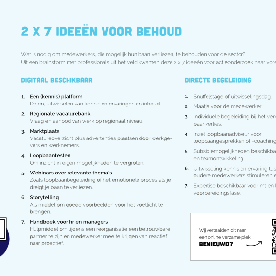 2 x 7 ideeën voor behoud