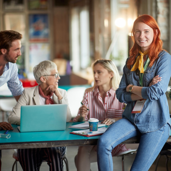Collega's bespreken het Persoon-Werkfit model