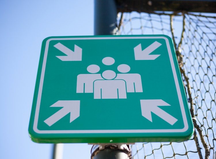 Verkeersbord met aanduiding Teams