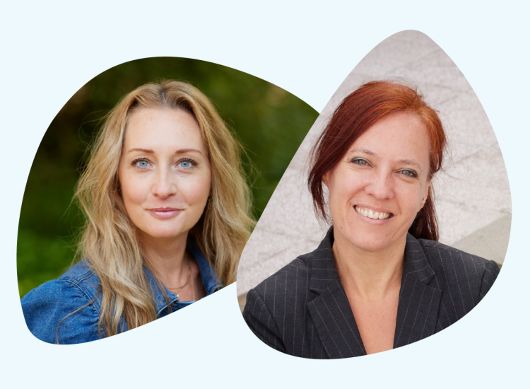 Monique Beem en Ellen van Vliet, adviseurs leren en ontwikkelen bij ’s Heeren Loo