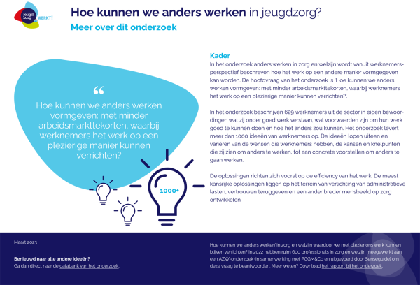 Hoe kunnen we anders werken in jeugdzorg? Meer over dit onderzoek
